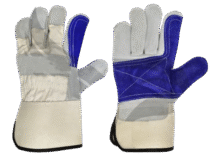 Super Grip SG-2070 Double Palm Blue Reinforced Work Glove